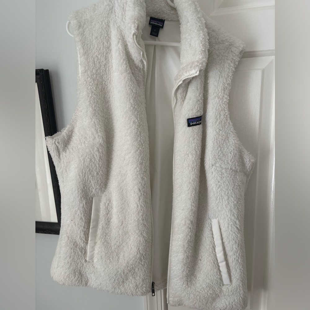 Patagonia Los Gatos Fleece Vest, white L